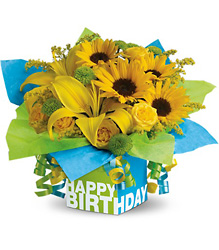 Sunny Birthday Present Davenport Florist - Same Day Flower Delivery - Flower Power 